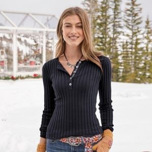 Sundance living legend cream color Henley size small